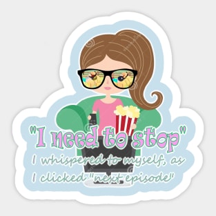 tv series addict Sticker